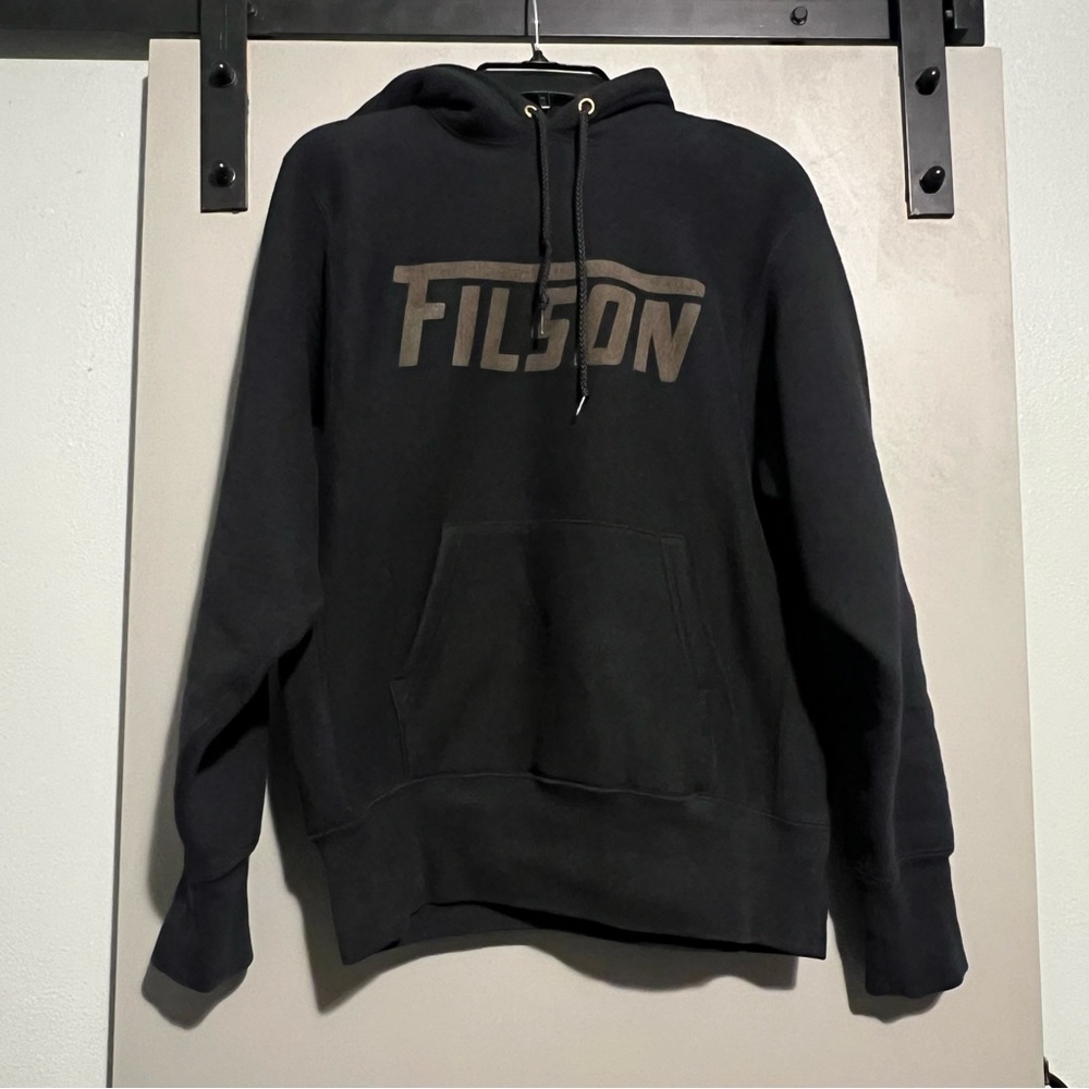 LAST CHANCE CLOSET CLOSING Filson Heavyweight Spellout Hoodie Made in USA